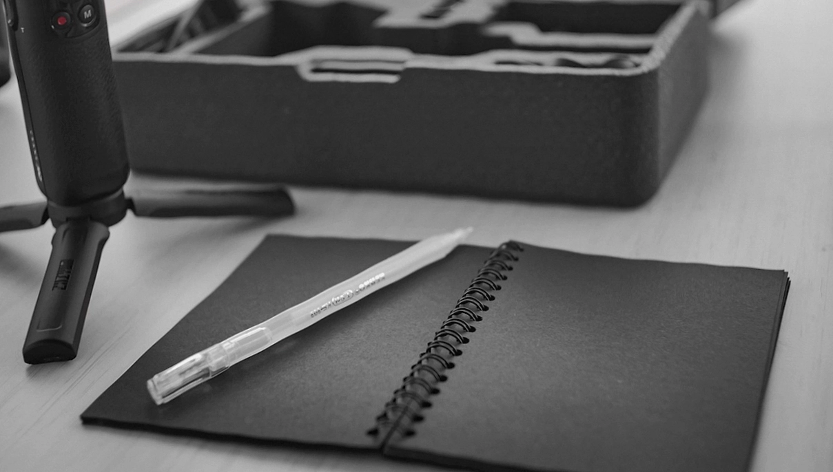 The studio filing drawer with labelled document folders